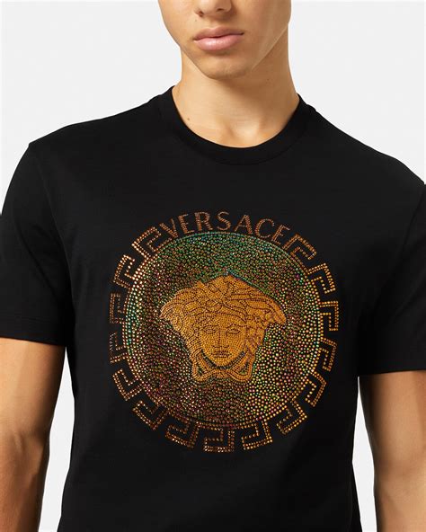 versace t shirt grau herre